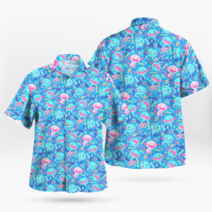 Wooper Pattern Hawaiian Shirt