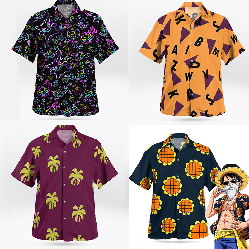 Top 6 Anime Hawaiian Shirts Loved by Fans in Summer 2025 24 top 6 anime hawaiian shirt