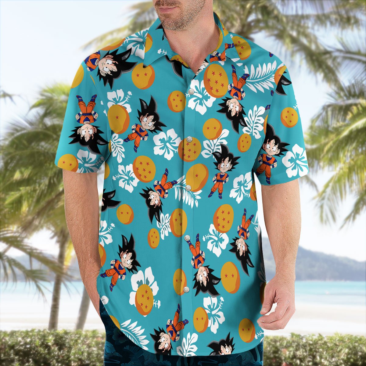 Kid Goku Dragon Ball Hawaiian Shirt – Anime Aloha Button-Up for Summer Vibes 6 Kid Goku Dragon Ball Hawaiian Shirt