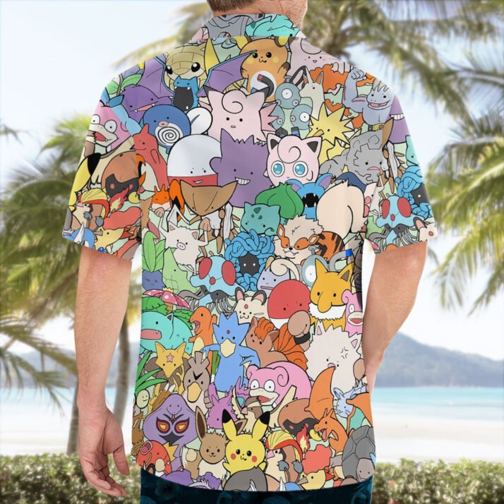 Kanto Region Pokémon All-Stars Hawaiian Shirt