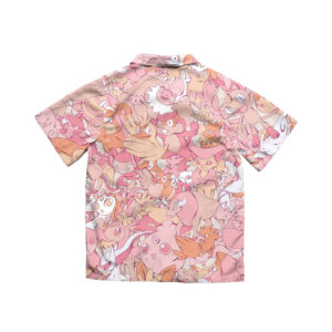 Pink Normal-Type Pokémon Collage Hawaiian Shirt
