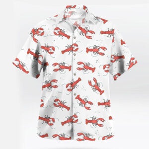 Playful Red Men's Lobster Shirt