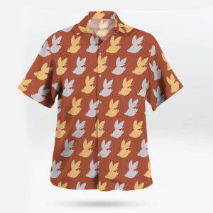 Scorbunny Pattern Short Sleeve Pokemon Hawaiian Shirt