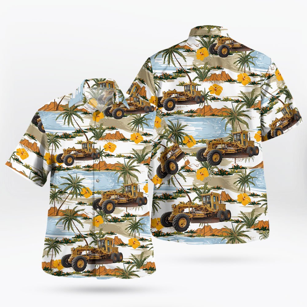 Caterpillar No12 Motor Grader Tropical Hawaiian Shirt 6 Caterpillar No12 Motor Grader Tropical Hawaiian Shirt