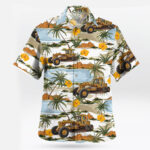 Caterpillar No12 Motor Grader Tropical Hawaiian Shirt