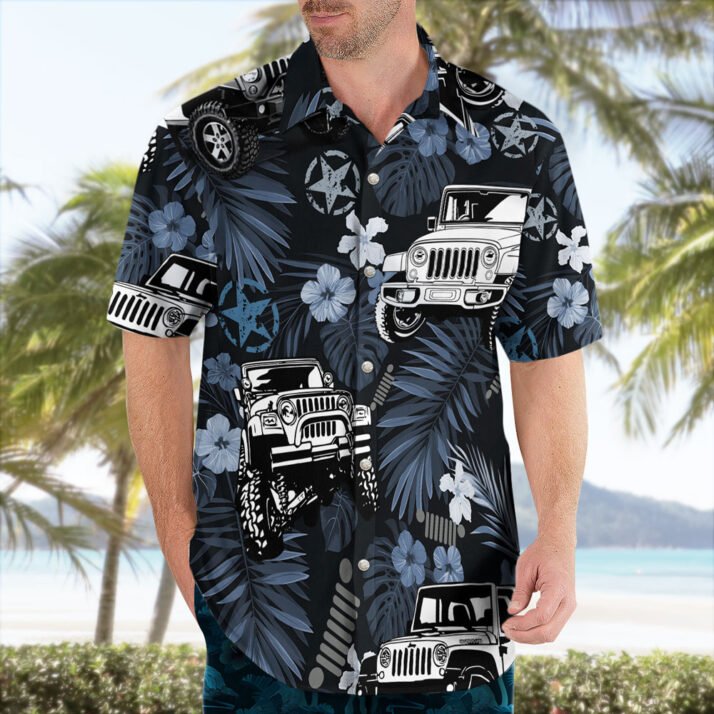 Jeep Car Fashion Hawaiian Shirt - Image 2