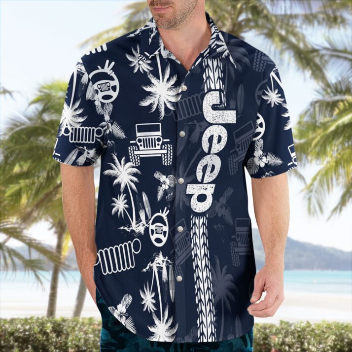 Jeep Hawaiian Shirt – Off-Road Adventure Meets Island Vibes - Image 2