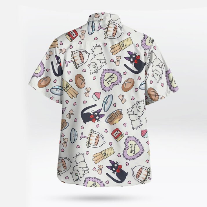 Kiki’s Bakery Treats Jiji Pattern Hawaiian Shirt