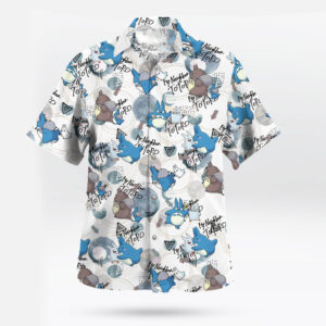 My Neighbor Totoro Blue Pattern Anime Hawaiian Shirt
