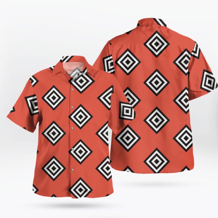 Orange Jinbe Summit War of Marineford Outfit Shirt Button-up Cosplay