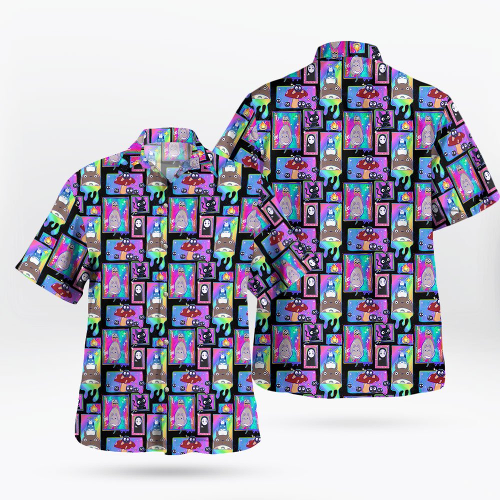 Psychedelic Ghibli Frame Collage Hawaii Shirt Cool 8 Psychedelic Ghibli Frame Collage Hawaii Shirt