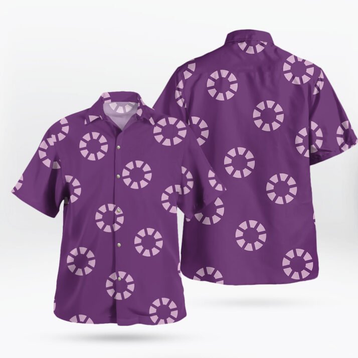 Purple Franky Hawaiian Shirt in Sabaody Archipelago Arc Cosplay