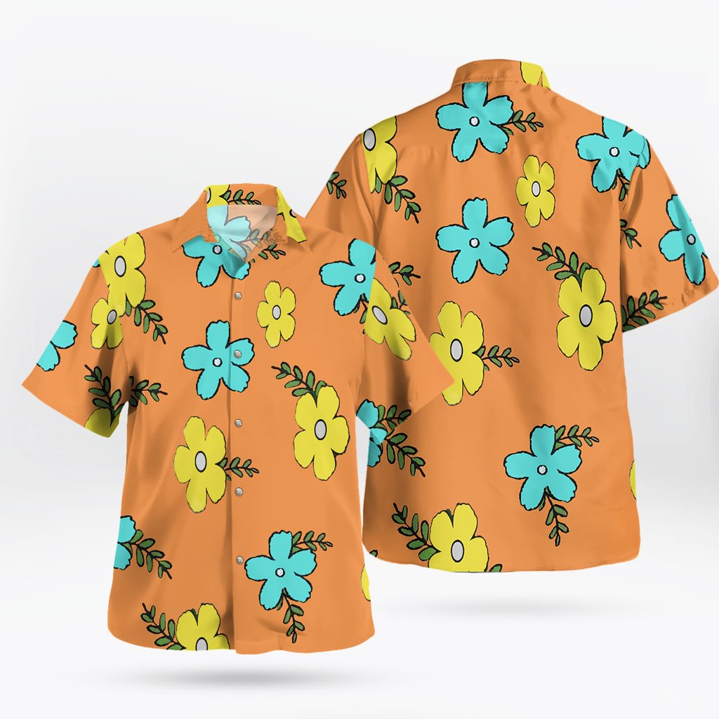 Sanji Egghead Shirt Hawaii Floral Button-Up Cosplay 7 Sanji Egghead Shirt Hawaii Floral Button-Up Cosplay