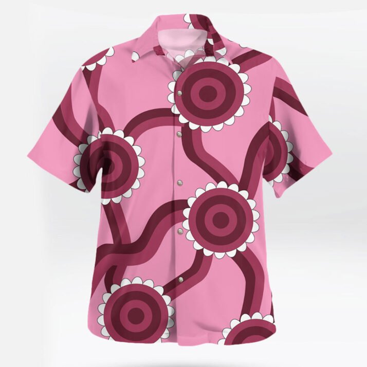 Sanji Skypiea Pink Floral Button-Up Shirt Cosplay Outfit