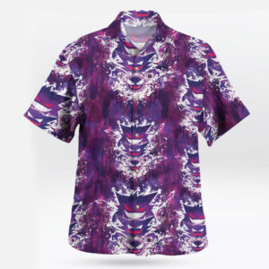 Shadow Gengar Pokemon Hawaiian Shirt – Anime Tropical Print
