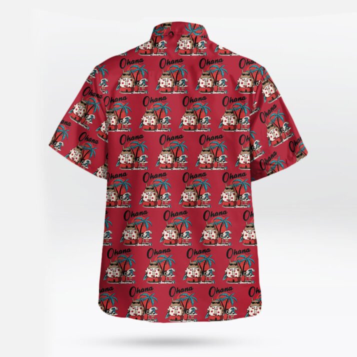 Totoro Ohana Red Hawaiian Shirt – Cozy Island Style for Ghibli Fans