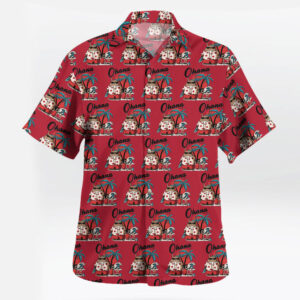 Totoro Ohana Red Hawaiian Shirt – Cozy Island Style for Ghibli Fans
