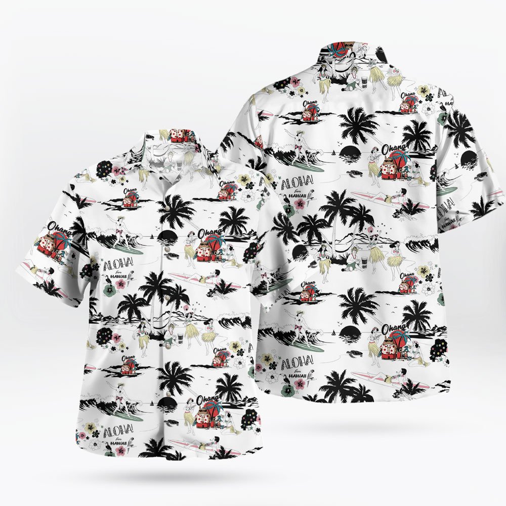 Totoro Ohana Vintage Hawaiian Shirt – Tropical Island Print 6 Totoro Ohana Vintage Hawaiian Shirt – Tropical Island Print