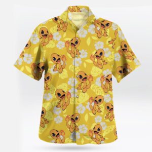 Charmander Pokemon Hawaiian Shirt Tropical Fire Type Aloha Shirt