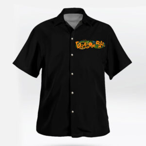 Dragon Ball Royal Saiyan Crest Hawaiian Shirt Black Style