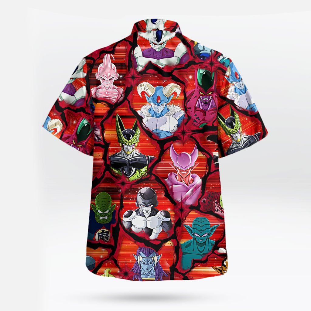 Dragon Ball Villains Hawaiian Shirt Frieza Cell Buu Print