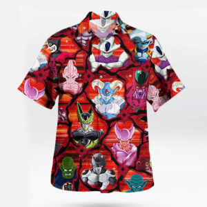 Dragon Ball Villains Hawaiian Shirt Frieza Cell Buu Print
