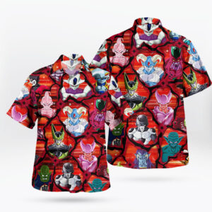 Dragon Ball Villains Hawaiian Shirt Frieza Cell Buu Print
