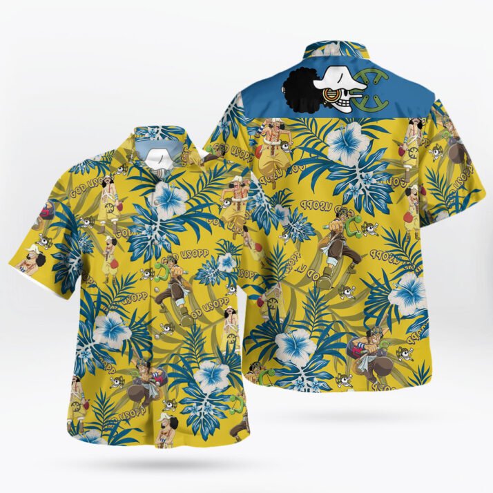 God Usopp One Piece Hawaiian Shirt Tropical Anime Aloha Shirt - Image 2