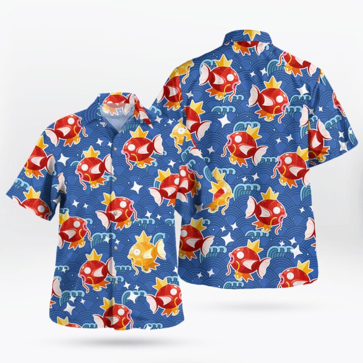 Magikarp Pokemon Hawaiian Shirt Shiny Tropical Aloha Shirt - Image 3