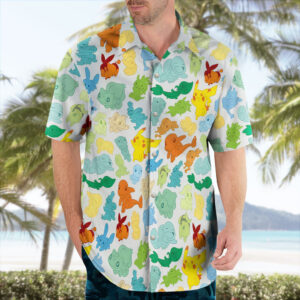 Pokémon Starter Characters Hawaiian Shirt
