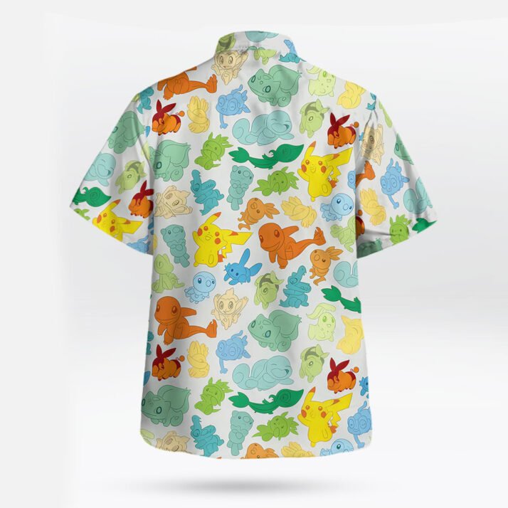 Pokémon Starter Characters Hawaiian Shirt