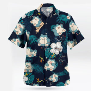 Snorlax Pokemon Hawaiian Shirt Tropical Anime Aloha Shirt
