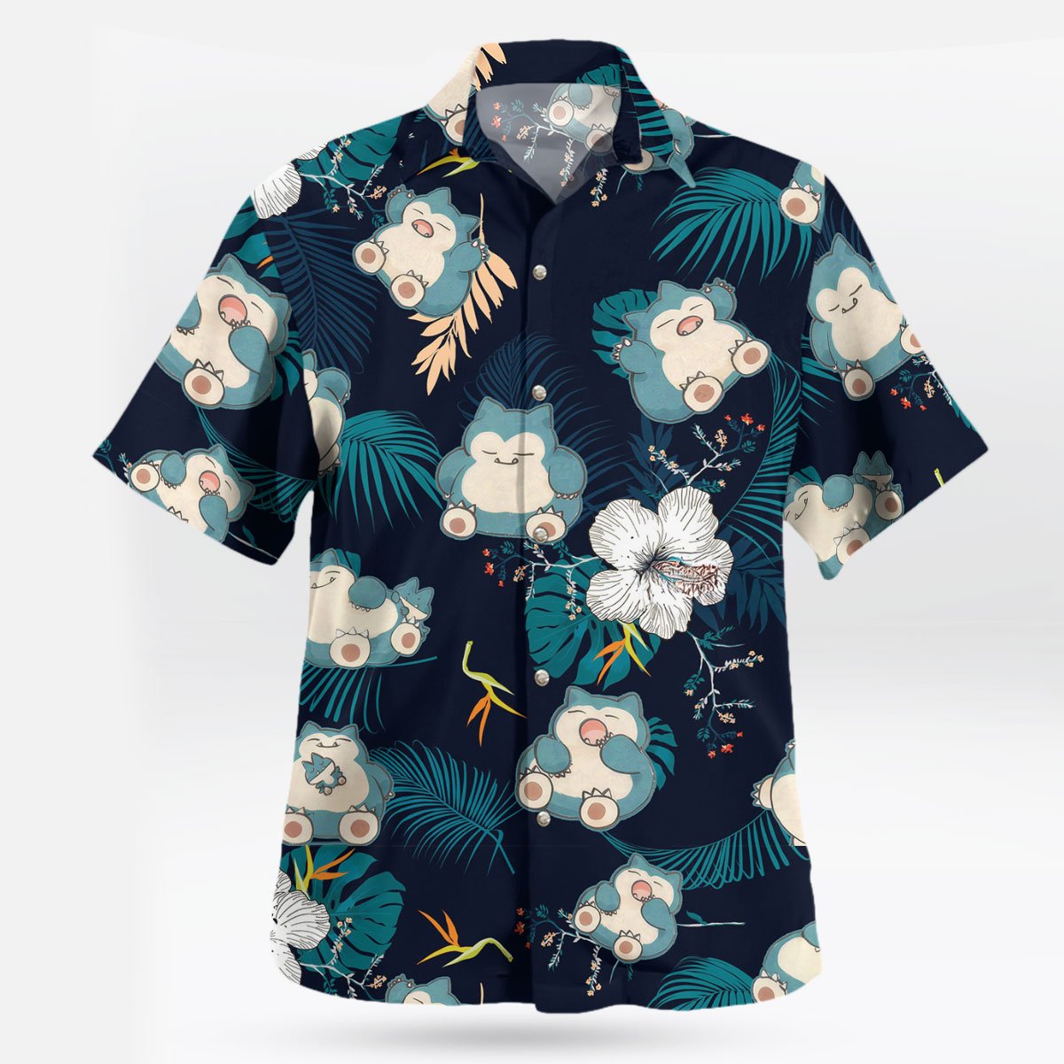 Snorlax Pokemon Hawaiian Shirt Tropical Anime Aloha Shirt 1