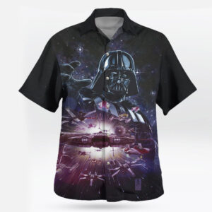 Star Wars Hawaiian Shirt Darth Vader Galactic Space Aloha