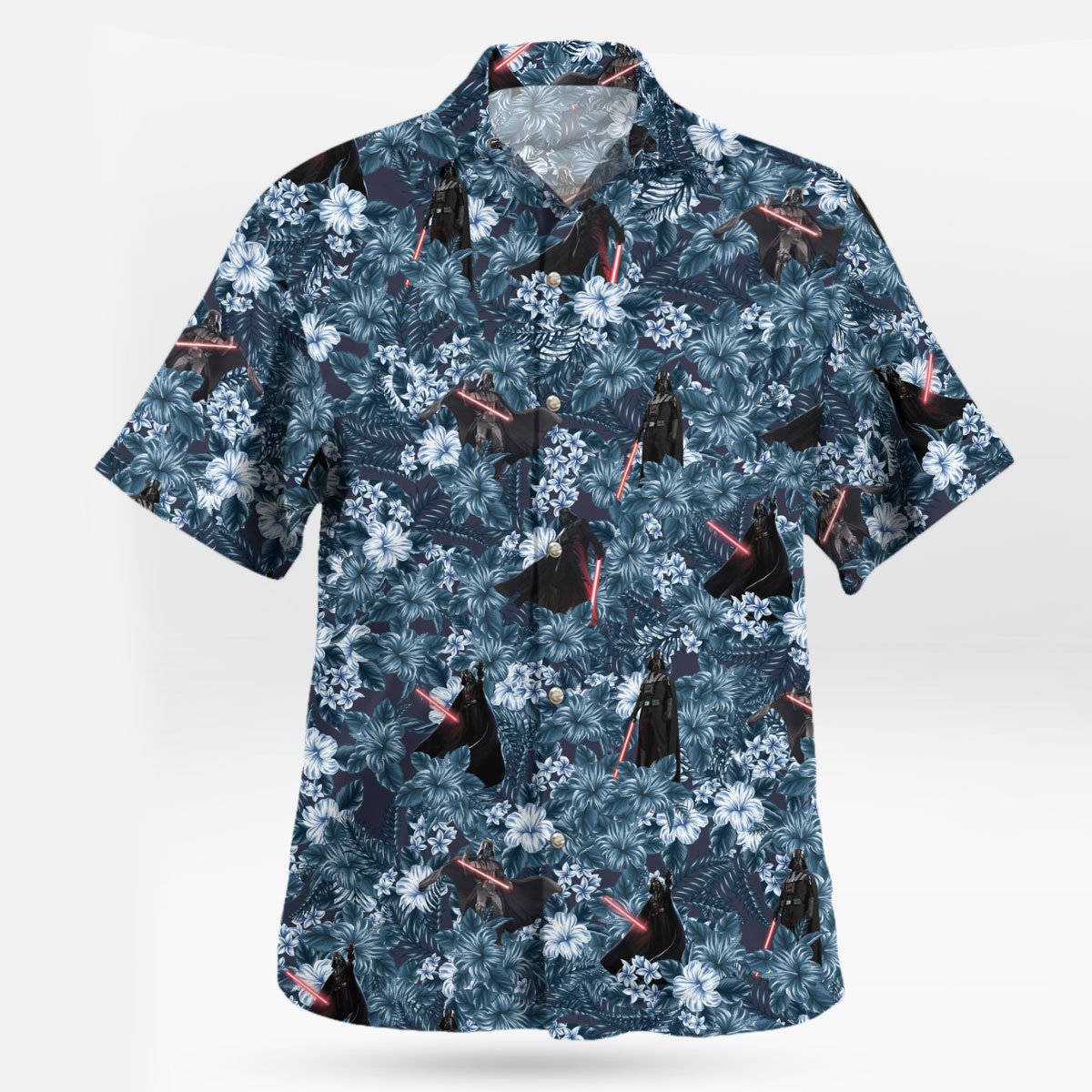 Star Wars Hawaiian Shirt Darth Vader Tropical Hibiscus Aloha 3
