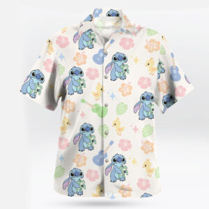Stitch Hawaiian Shirt Tropical Cartoon Inspired Aloha Shirt