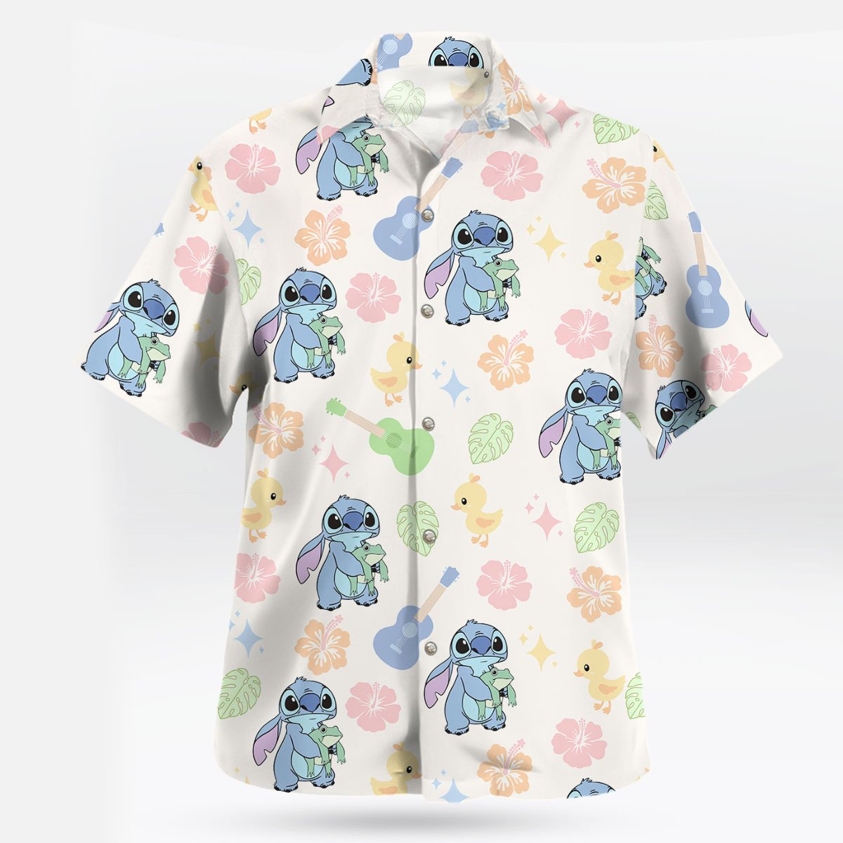 Stitch Hawaiian Shirt Tropical Cartoon Inspired Aloha Shirt