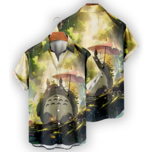 Totoro Hawaiian Shirt Studio Ghibli Anime Forest Spirit Aloha Shirt