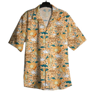 Pokemon Dragonite Aloha Pattern Hawaiian Shirt