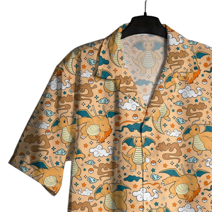 Pokemon Dragonite Aloha Pattern Hawaiian Shirt - Image 2