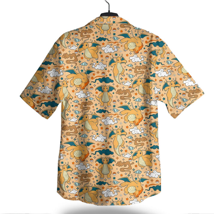 Pokemon Dragonite Aloha Pattern Hawaiian Shirt - Image 3
