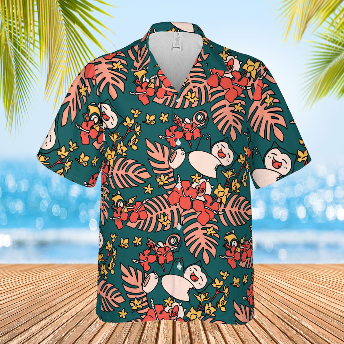 Snorlax Tropical Pokemon Hawaiian Shirt Floral Summer Aloha 3 Snorlax Tropical Pokemon Hawaiian Shirt Floral Summer Aloha