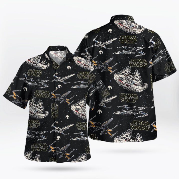 Star Wars Spaceships Aloha Hawaiian Shirt - Image 4