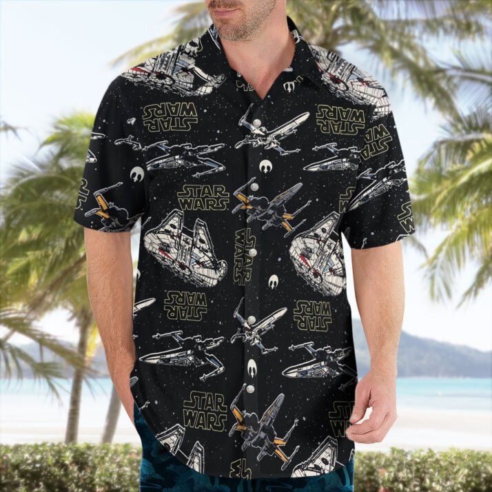 Star Wars Spaceships Aloha Hawaiian Shirt - Image 2