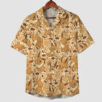 Anime Eevee Autumn Floral Kawaii Hawaiian Shirt