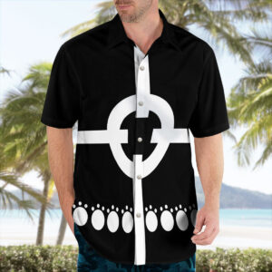 Bartholomew Kuma Inspired Target Pattern Hawaiian Shirt