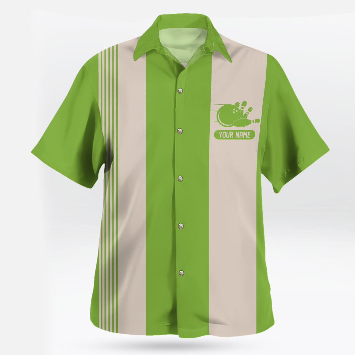 Custom Name Retro Bowling Hawaiian Shirt for Bowlers 1