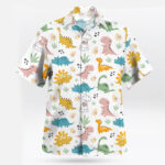 Cute Dino Friends Aloha Pattern Hawaiian Shirt