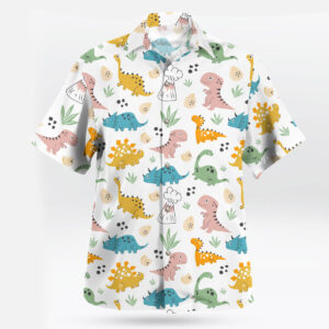 Cute Dino Friends Aloha Pattern Hawaiian Shirt