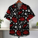 Dungeon Daddy DND Dad Black Hawaiian Shirt